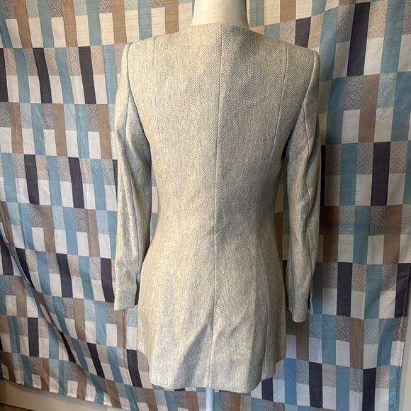 Zara Gray Blazer Structured Modern Silhouette - Picture 9 of 13